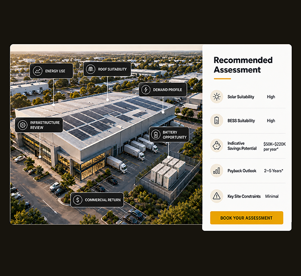 Commercial rooftop solar installation